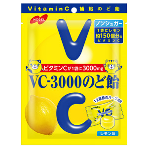 ノーベル VC-3000のど飴 レモン 90g