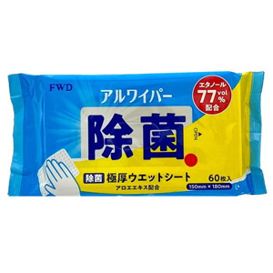 アルワイパー除菌厚手ウェットシート 60枚入