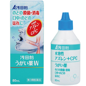 浅田飴うがい薬Ｗ 80ml