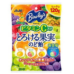 バヤリースとろける果実のど飴 120g（個装紙込み)