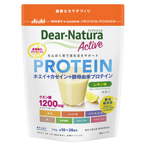 ディアナチュラアクティブ ホエイ＋カゼインプロテイン レモン味 240g