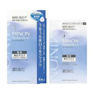 ミノン アミノモイスト 薬用うるうる美白ミルクマスク 20mL×4枚