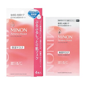 ミノン アミノモイスト ぷるぷるしっとり肌マスク  22mL×4枚