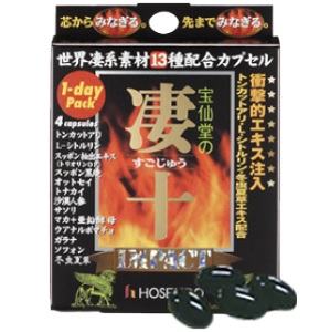 宝仙堂の凄十 IMPACT 1DAYパック 4粒