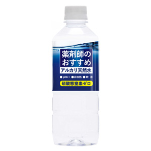 薬剤師のおすすめアルカリ天然水 500mL×24本(1ケース)  同梱不可